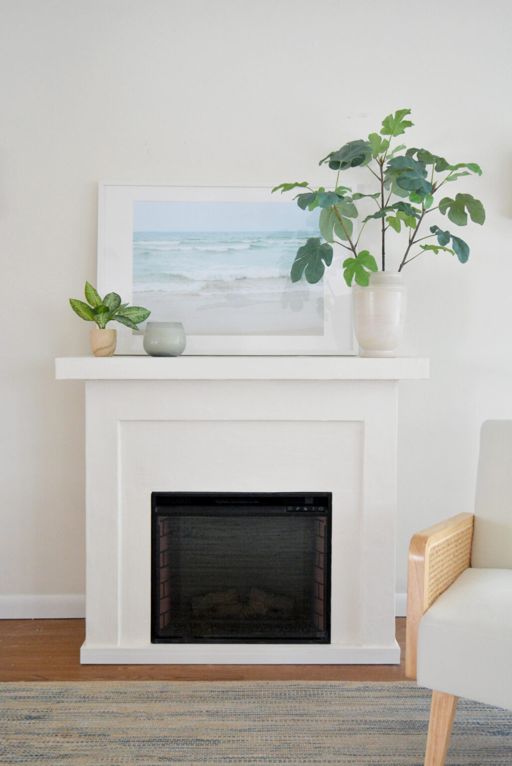 Florida House: Transforming an Electric Fireplace with a DIY Makeover
